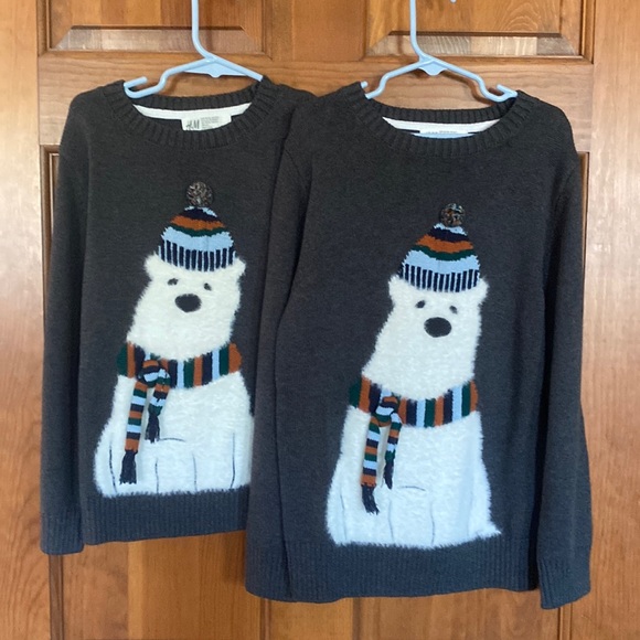 NWOT H&M winter/holiday sweater. Two sizes available. Price each. 5t/6 or 6x/7 - Picture 1 of 9